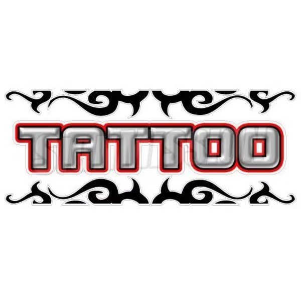 TATTOO Window Decal shop tattooing sign vinyl art piercing artist sticker, D-DC-16-Tattoo, Signmission, Mfr#: D-DC-16-Tattoo